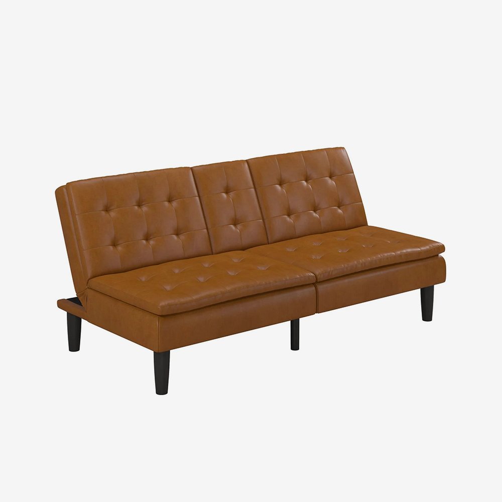 Modern Faux Leather Sofa - Image 5